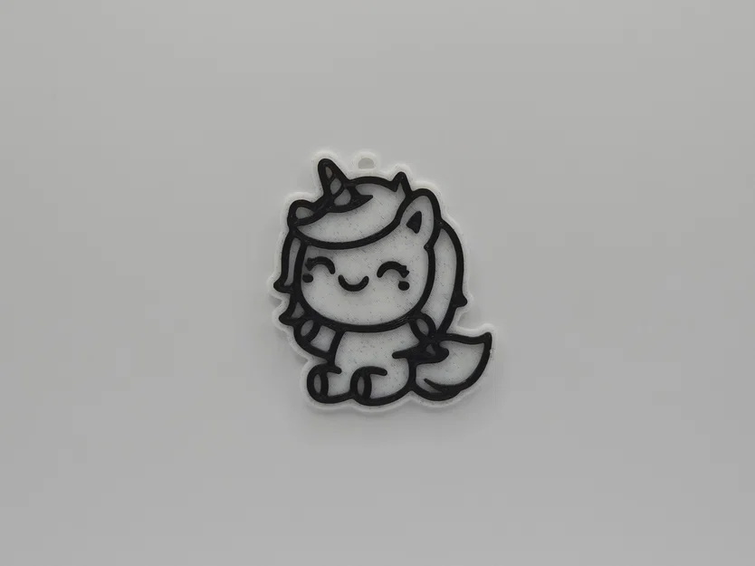 Móc khóa kỳ lân (Unicorn) đáng yêu: Tự in 3D cực dễ - Image 1
