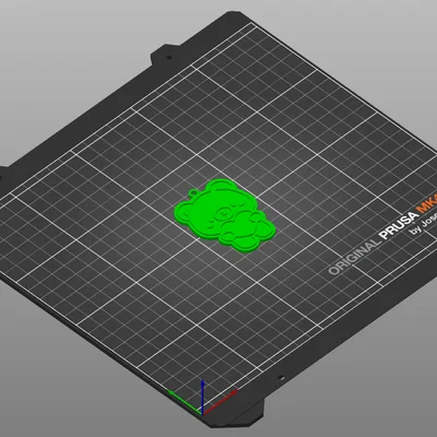 Móc khóa hình gấu ôm trái tim đáng yêu - In 3D siêu dễ