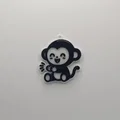 Móc khóa chú khỉ vỗ tay đáng yêu - File in 3D siêu dễ - Thumbnail 1