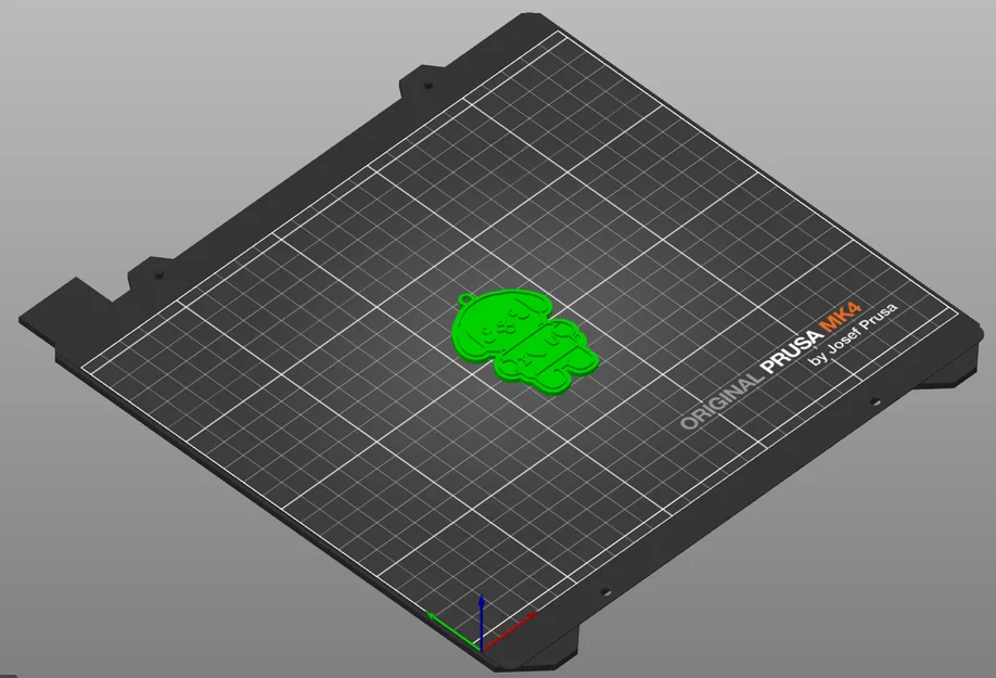 Móc khóa chú cún dễ thương cầm bảng I <3 U - Mẫu in 3D đơn giản - Image 2