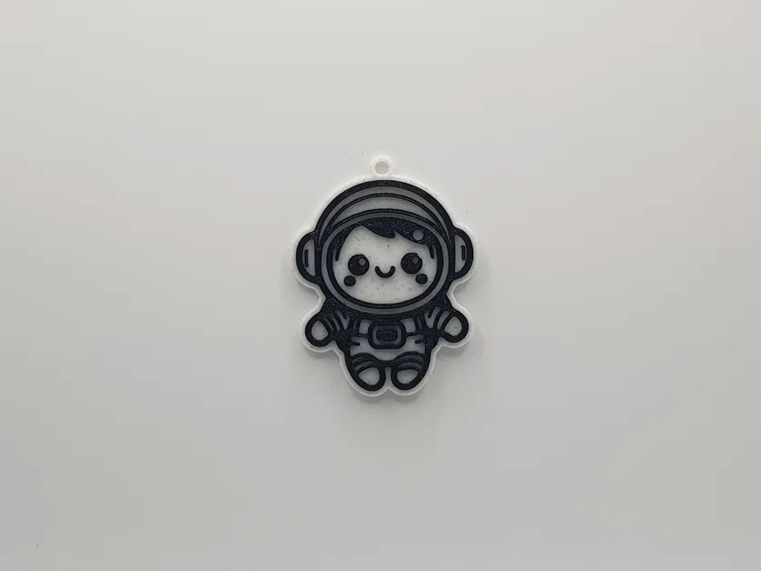 Móc khóa phi hành gia (Astronaut Keychain) - Mô hình in 3D siêu cute - Image 1