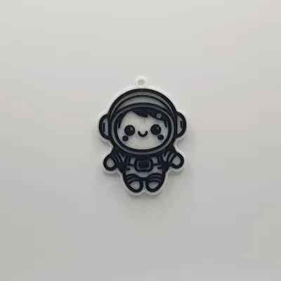 Móc khóa phi hành gia (Astronaut Keychain) - Mô hình in 3D siêu cute