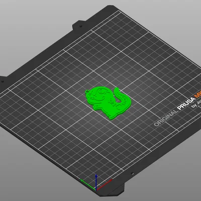 Móc khóa chú thằn lằn dễ thương in 3D đơn giản