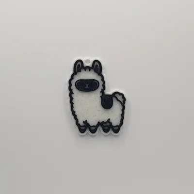 Móc khóa Llama dễ thương (Cute Llama Keychain) - Thiết kế in 3D đẹp