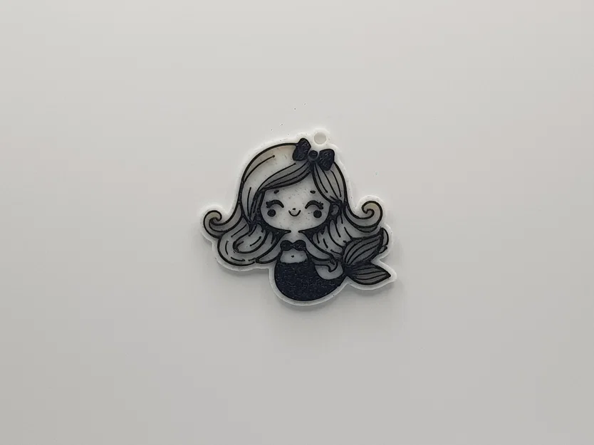 Móc khóa nàng tiên cá 3D cực xinh (Cute Mermaid Keychain) - Image 1