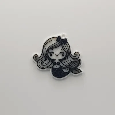 Móc khóa nàng tiên cá 3D cực xinh (Cute Mermaid Keychain)