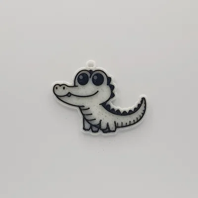 Móc khóa cá sấu nhỏ xinh - Mô hình in 3D dễ thương cho mọi nhà