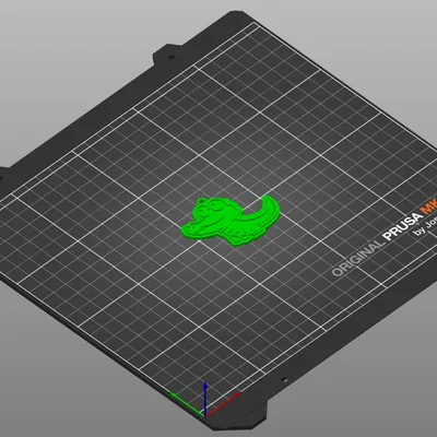 Móc khóa cá sấu nhỏ xinh - Mô hình in 3D dễ thương cho mọi nhà