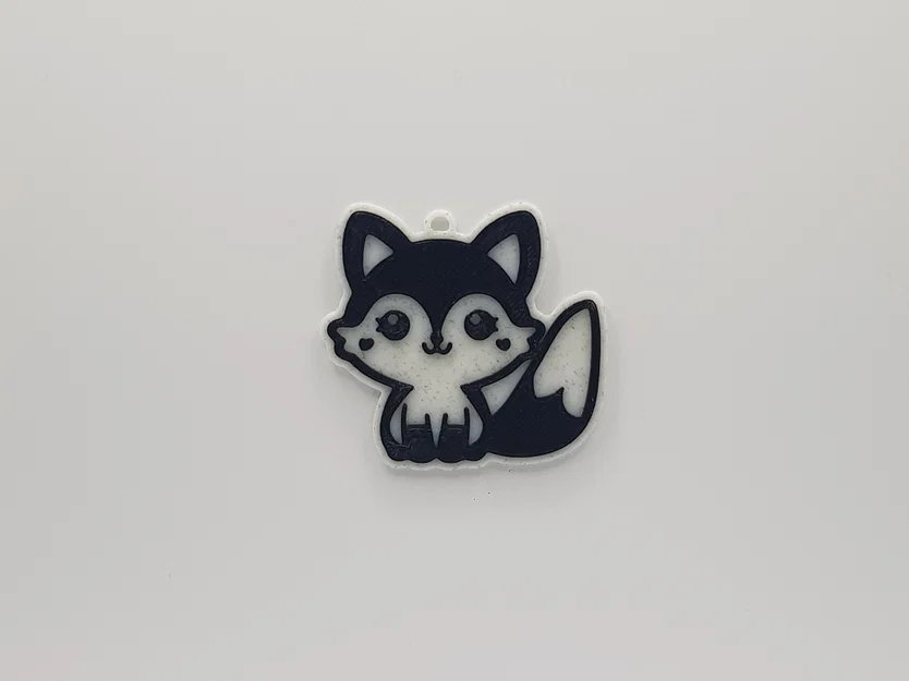 Móc khóa Cáo dễ thương (Cute Fox Keychain) - Tự in 3D cực đơn giản - Image 1