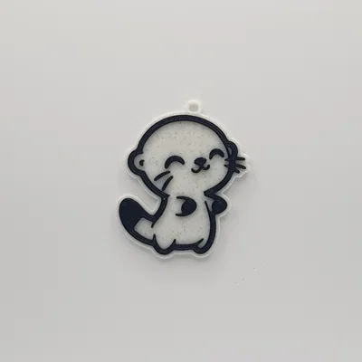 Móc khóa rái cá dễ thương - Mô hình in 3D siêu xinh