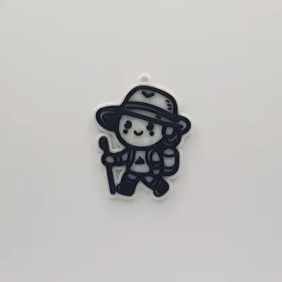 Móc khóa người đi bộ (Hiker Keychain) - Phụ kiện in 3D dễ thương