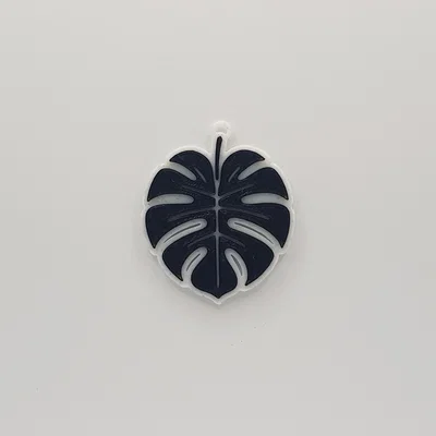 Móc khóa hình lá Monstera Deliciosa độc đáo - In 3D dễ dàng