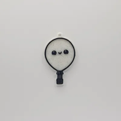 Móc khóa khinh khí cầu Happy Balloon Keychain dễ thương để in 3D