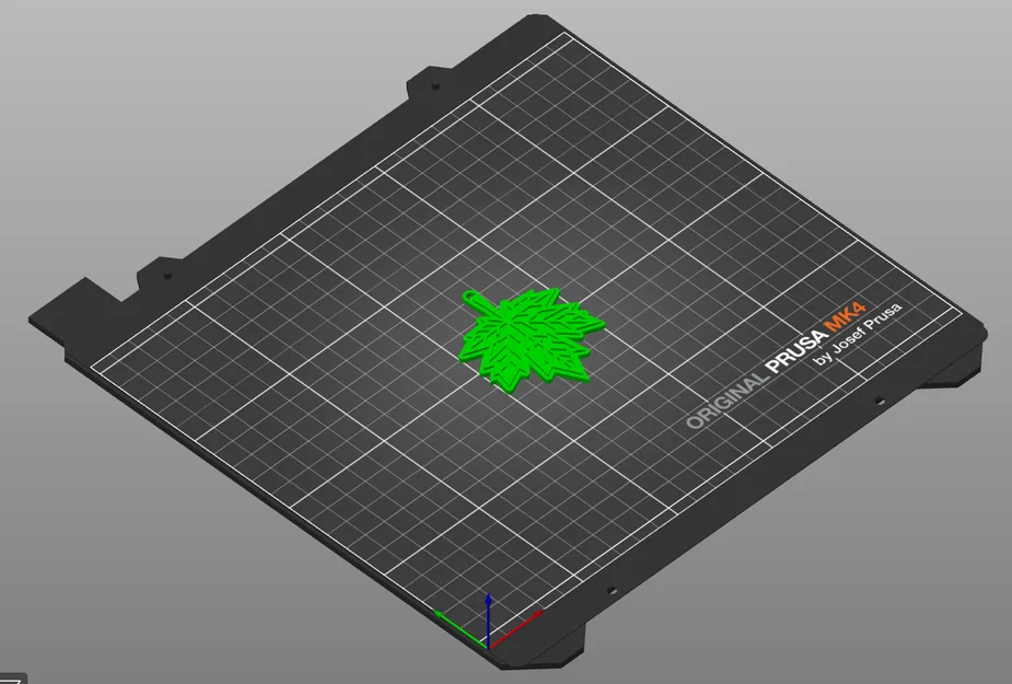 Móc khóa hình lá phong (Maple Leaf Keychain) - Mẫu in 3D tinh tế - Image 2