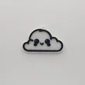 Móc khóa đám mây hạnh phúc (Happy Cloud Keychain) dễ in 3D - Thumbnail 1