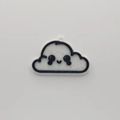 Móc khóa đám mây hạnh phúc (Happy Cloud Keychain) dễ in 3D