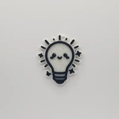 Móc khóa bóng đèn siêu đáng yêu (Happy Bulb Keychain) - Tự in 3D