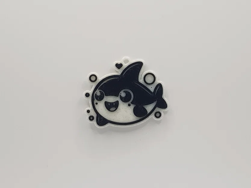 Móc khóa cá mập 3D dễ thương - Dễ in, không cần hỗ trợ - Image 1