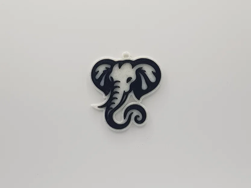 Móc khóa hình voi 3D in PLA cực dễ thương và dễ in - Image 1