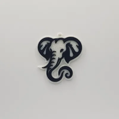 Móc khóa hình voi 3D in PLA cực dễ thương và dễ in