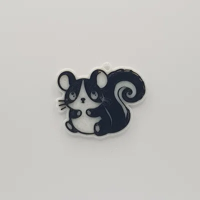 Móc khóa lai Chuột và Sóc (Mouse and Squirrel Hybrid Keychain)
