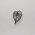 Móc khóa hình lá tai voi (Elephant Ear Leaf Keychain) in 3D đẹp mắt - Thumbnail 1