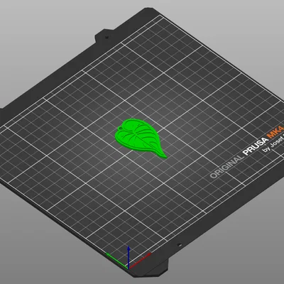 Móc khóa hình lá tai voi (Elephant Ear Leaf Keychain) in 3D đẹp mắt