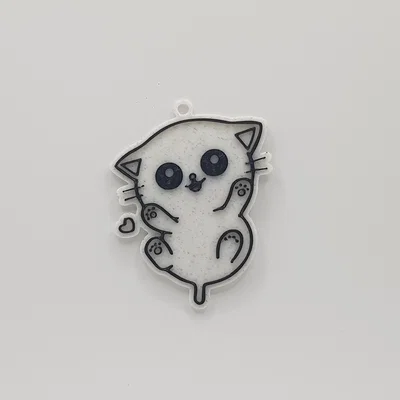 Móc khóa mèo con (Cute Cat Keychain) đáng yêu cho máy in 3D