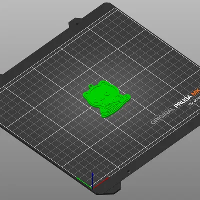 Móc khóa mèo dễ thương đang ăn bánh - Mô hình in 3D xinh xắn