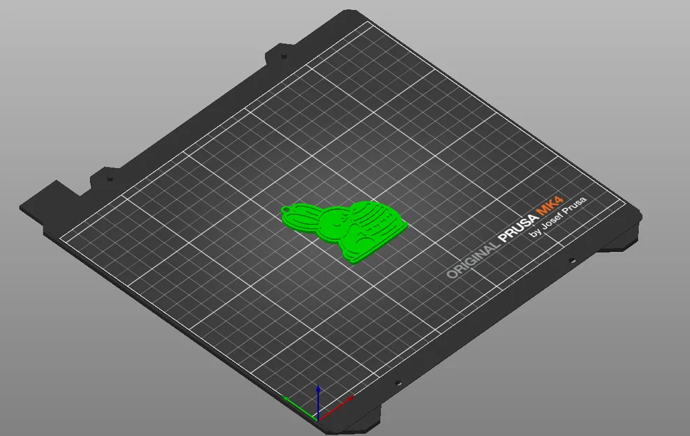 Móc khóa thỏ Phục sinh (Easter Bunny Keychain) đáng yêu dễ in 3D - Image 2