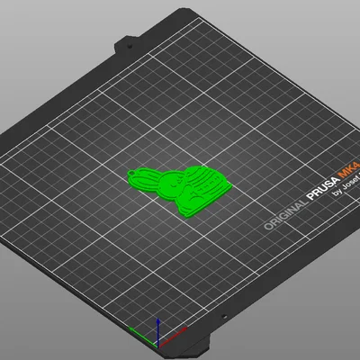 Móc khóa thỏ Phục sinh (Easter Bunny Keychain) đáng yêu dễ in 3D