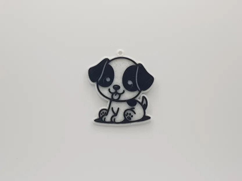 Móc khóa cún con dễ thương - Mẫu in 3D đơn giản và tinh tế - Image 1