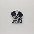 Móc khóa cún con dễ thương - Mẫu in 3D đơn giản và tinh tế - Thumbnail 1