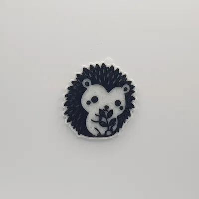 Móc khóa chú nhím nhỏ xinh xắn in 3D (Cute Hedgehog Keychain)