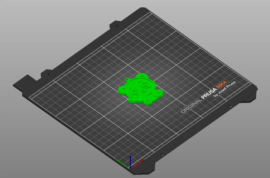Móc khóa gấu trúc cầm trái tim dễ thương - Mẫu in 3D đẹp - Image 2