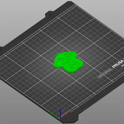 Móc khóa chú cu li 3D siêu đáng yêu - In dễ dàng tại nhà