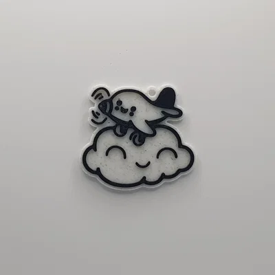 Móc khóa máy bay và đám mây dễ thương: Hướng dẫn in 3D đơn giản