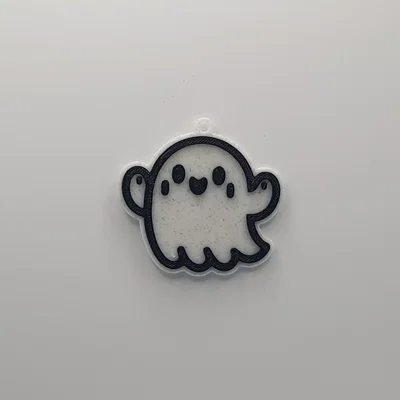 Móc khóa hình bóng ma dễ thương - Mô hình in 3D siêu cute