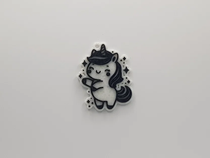 Móc khóa kỳ lân nhảy múa dễ thương (Cute Unicorn Dancing Keychain) - Image 1