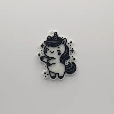 Móc khóa kỳ lân nhảy múa dễ thương (Cute Unicorn Dancing Keychain)
