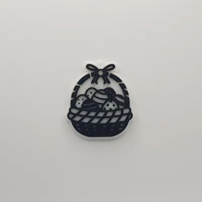 Móc khóa giỏ trứng Phục sinh 3D in dễ dàng