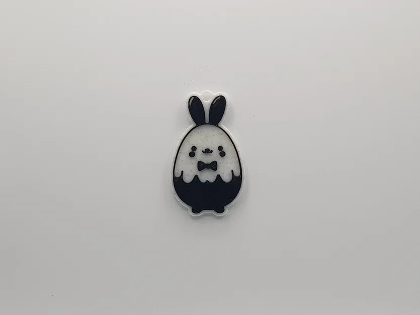 Móc khóa thỏ trứng phục sinh (Easter Egg Bunny Keychain) cực dễ thương - Image 1