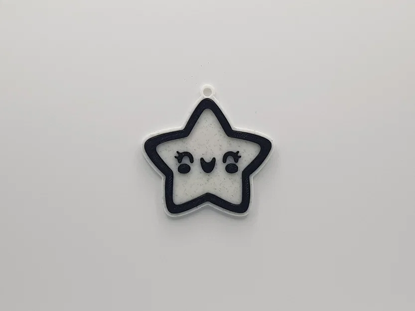 Móc khóa ngôi sao đáng yêu (Cute Star Keychain) in 3D cực xinh - Image 1