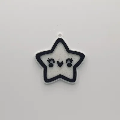 Móc khóa ngôi sao đáng yêu (Cute Star Keychain) in 3D cực xinh