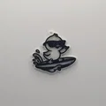 Móc khóa hình chú vịt lướt sóng dễ thương (Duck Surfing Keychain) - Thumbnail 1