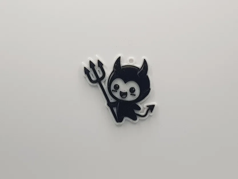 Móc khóa quỷ nhỏ Cute Devil Keychain - Mô hình in 3D cực dễ thương - Image 1