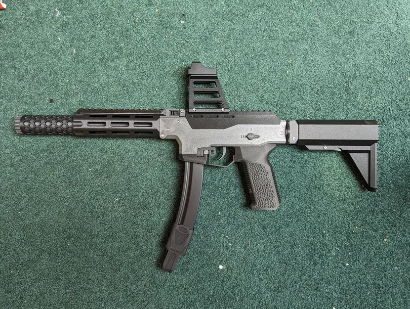 M-Lok Handguard Dài Hơn cho Mosquito V2 Airsoft Kit (200mm, 3 slot) - Image 1