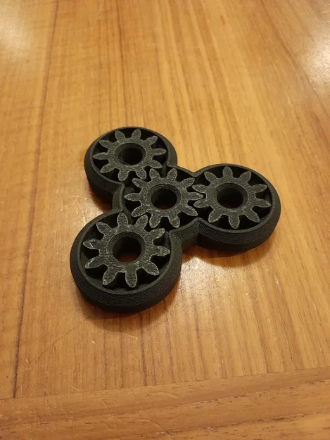 Fidget Spinner Bánh Răng Track 3 Gear 100% Print-in-Place - Image 3