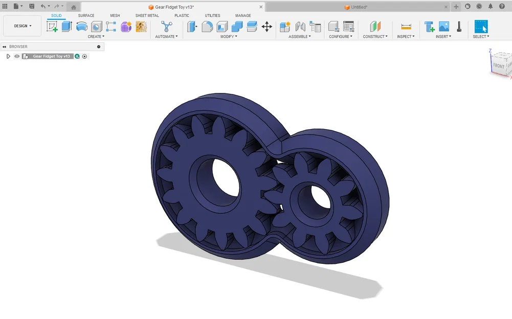 Đồ chơi Track Gear Fidget Toy Print in Place - Image 3