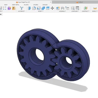 Đồ chơi Track Gear Fidget Toy Print in Place